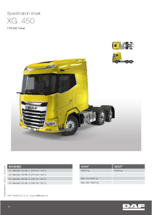 Tracteurs routiers DAF XG 450 FTN
