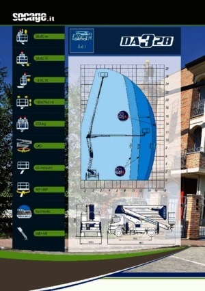 Nacelles à bras articulés montées sur remorque Socage DA 328 forSte