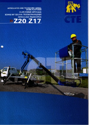 Nacelles à bras articulés montées sur remorque CTE Z 17