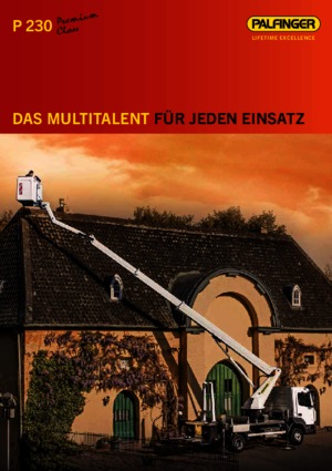 Nacelles télescopiques sur camion Palfinger P 230