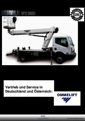 Nacelles télescopiques sur camion ISOLI PT 225