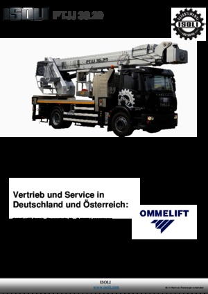 Nacelles télescopiques sur camion ISOLI PTJJ36.29