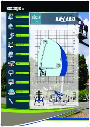 Nacelles télescopiques sur camion Socage T315 ForSte