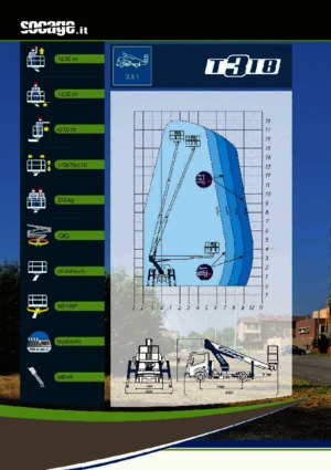 Nacelles télescopiques sur camion Socage T 318 ForSte