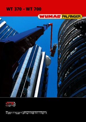 Nacelles télescopiques sur camion Palfinger WT 370