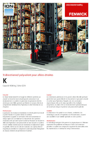 Camions à tourelle Linde K 0.9