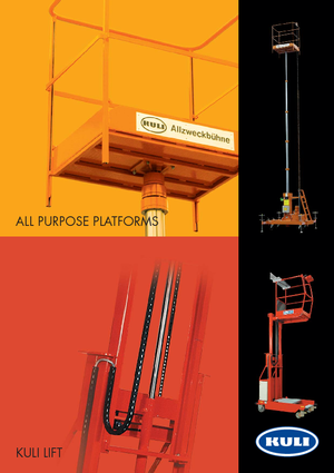 Nacelles à mât vertical unique KULI Hebezeuge – Helmut Kempkes Kuli KF 8