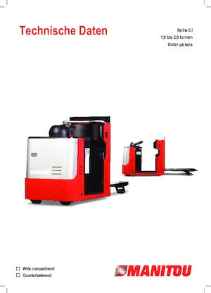 Préparateurs de commandes Manitou CI 20