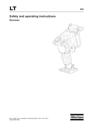 Pilonneuses à essence et diesel Atlas Copco LT 800