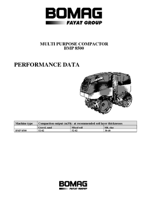 Rouleaux de tranchées Bomag BMP 8500