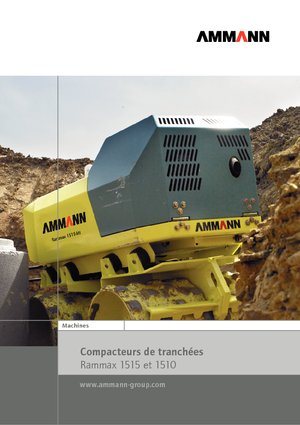 Rouleaux de tranchées Ammann Rammax 1510 CI