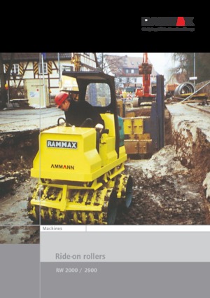 Rouleaux de tranchées Rammax RW 2000 HF