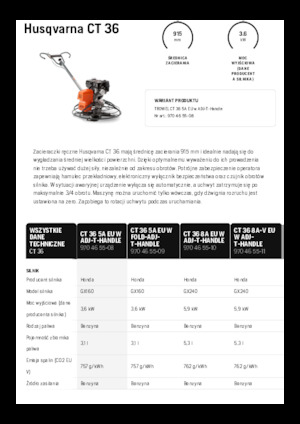 Truelles à conducteur accompagnant Husqvarna CT 36