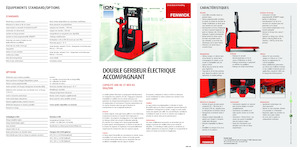 Gerbeurs à conducteur accompagnant Linde D06 