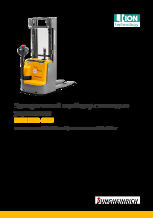 Gerbeurs à conducteur accompagnant Jungheinrich EJC 216