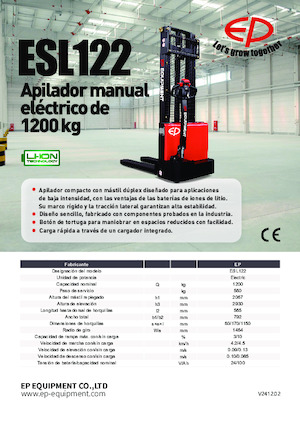 Gerbeurs à conducteur accompagnant EP ESL122
