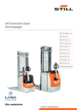 Gerbeurs à conducteur accompagnant Still EXV 10 