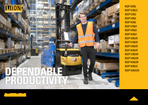 Gerbeurs à conducteur accompagnant Caterpillar NSP12N3