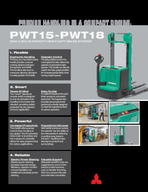 Gerbeurs à conducteur accompagnant Mitsubishi PWT15