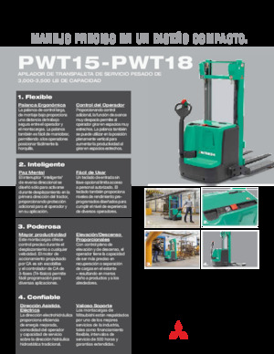 Gerbeurs à conducteur accompagnant Mitsubishi PWT15