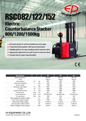 Gerbeurs à conducteur accompagnant EP RCS152