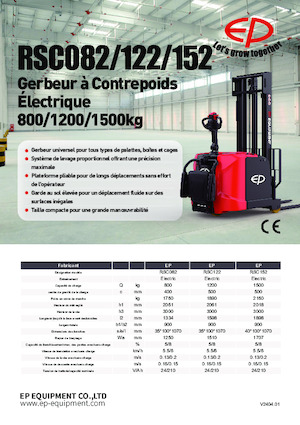 Gerbeurs à conducteur accompagnant EP RSC122