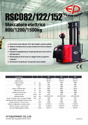 Gerbeurs à conducteur accompagnant EP RSC122