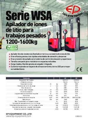 Gerbeurs à conducteur accompagnant EP WSA121