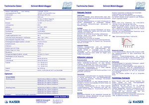 Pelles araignée Kaiser S 2 Cross 4x4