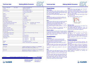 Pelles araignée Kaiser S X