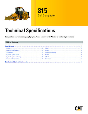 Compacteur de déchets Caterpillar 815