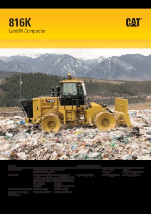Compacteur de déchets Caterpillar 816K