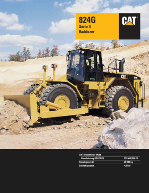 Bouteur sur pneus Caterpillar 824 G II