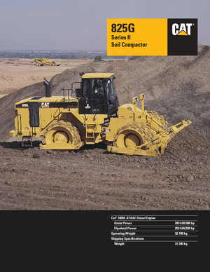 Compacteur de déchets Caterpillar 825 G II