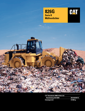 Compacteur de déchets Caterpillar 826 G II