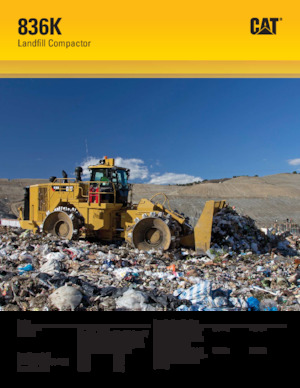 Compacteur de déchets Caterpillar 836K