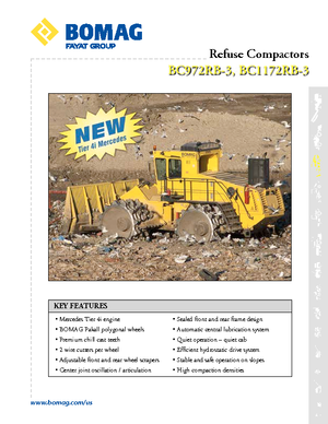 Compacteur de déchets Bomag BC 1172 RB 3