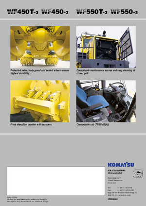 Compacteur de déchets Komatsu WF450-3