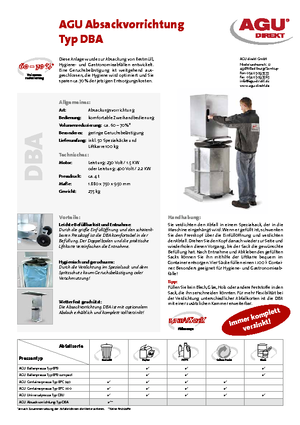Presses à déchets AGU DBA