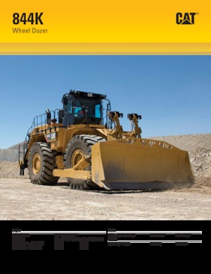 Bouteur sur pneus Caterpillar 844K
