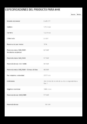 Bouteur sur pneus Caterpillar 844K