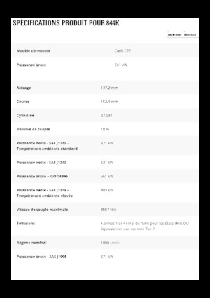 Bouteur sur pneus Caterpillar 844K