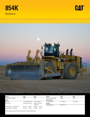 Bouteur sur pneus Caterpillar 854K