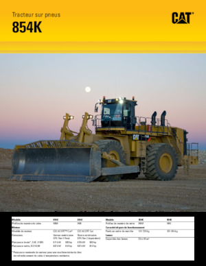 Bouteur sur pneus Caterpillar 854K