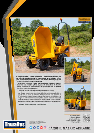 Bennes sur pneus Thwaites MACH2002