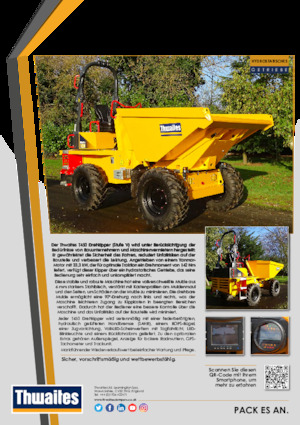 Bennes sur pneus Thwaites MACH2044