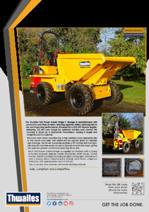 Bennes sur pneus Thwaites MACH2044