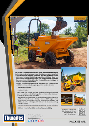 Bennes sur pneus Thwaites MACH2076