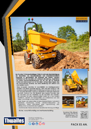 Bennes sur pneus Thwaites MACH2077