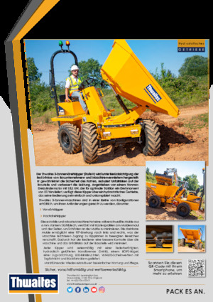 Bennes sur pneus Thwaites MACH2080